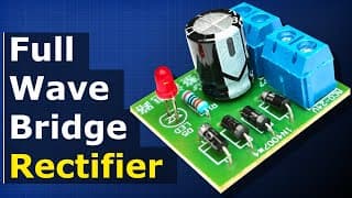 Full Wave Bridge Rectifier | Capacitor filters | half wave rectifier
