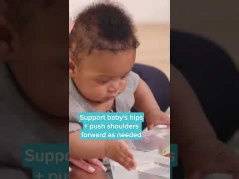 Hack that teaches baby to sit up