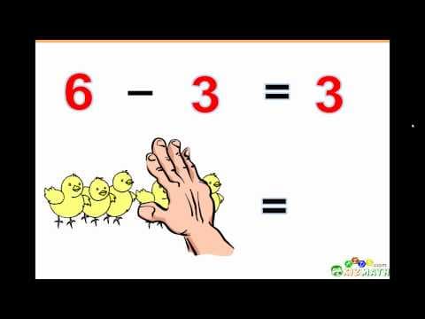 Basic Subtraction Math Lesson - Learn to Subtract - YouTube