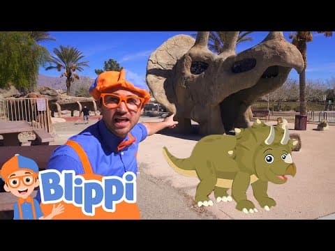 Learning dinosaurs with blippi educational videos for kids