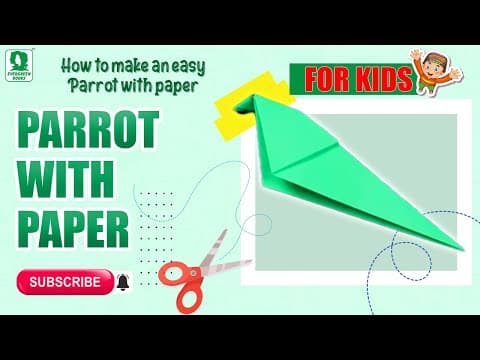 How To Make Parrot With Paper - Fun With Paper