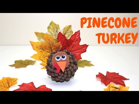 How to Pinecone Turkey - Fall Crafts for Kids