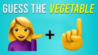 Can You Guess The Vegetable By Emoji? | Emoji Quiz