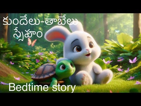 కుందేలు- తాబేలు స్నేహం | Telugu Bedtime Stories | Telugu moral stories for family