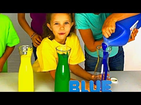 Learn English Colors Rainbow Paint Pouring