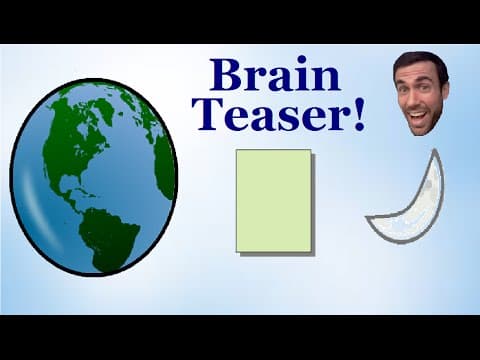 Mind blowing brain teaser - Folding paper to the moon