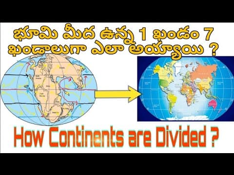 How continents are divided -continental drift theory