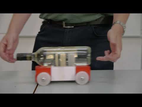 Bubble motion inside a bottle feargal close