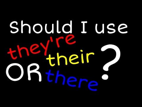 When to use they're,their,or there- using homophones for kids