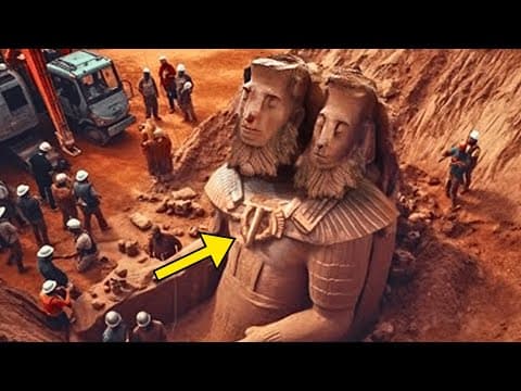 Miners Find Ancient Statue When They See The Text On The Side, They Make A Run For It