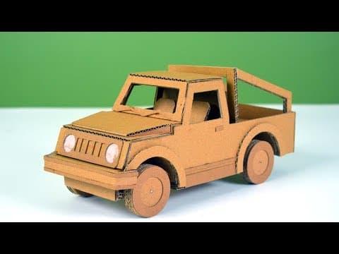 Making a cardboard car | Battery powered car