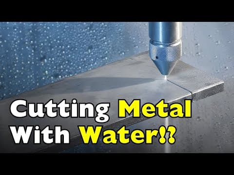 How Does a Waterjet Work? It Slices Steel with Water!