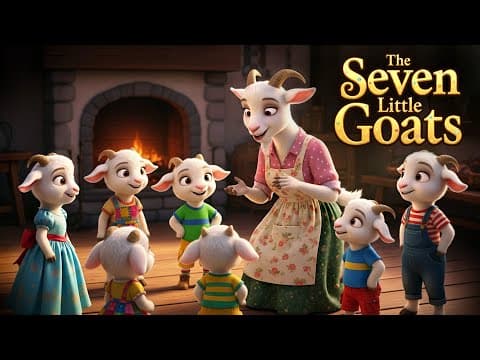 The Wolf and the Seven Little Goats 🐺🐐 | English Moral Stories | Bedtime Stories