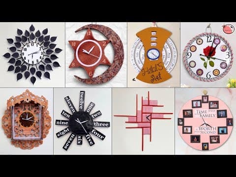 10 Creative DIY Wall Clock Ideas !!! Best Out of Waste | Cardboard Craft