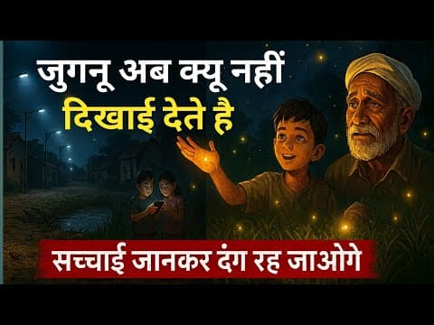 जुगनू कहाँ खो गए? | Fireflies Story | Nature & Environment | Hindi Kahani