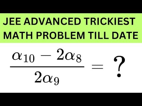 Even IIT JEE Topper was NOT able to SOLVE it