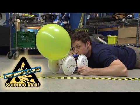 How to Make a Balloon Powered Car | Science Experiments