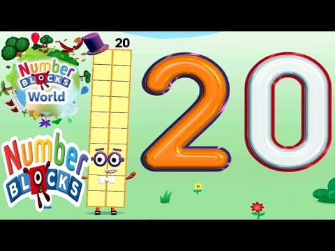 Numberblocks World 10 to 20 - Learn to Tracing Numbers 20