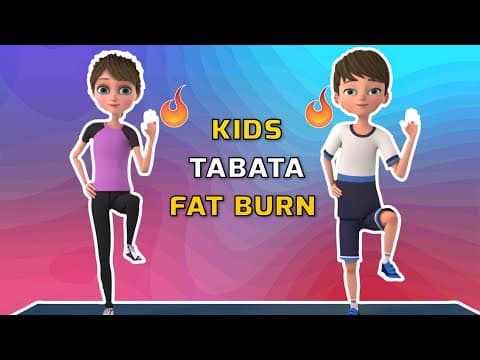 TABATA FAT BURN EXERCISE FOR KIDS | Kids Exercise