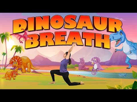 Dinosaur Breathing Exercise for Kids | Kids Yoga | Yoga Guppy