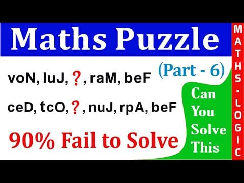 Maths puzzle(part-6) series puzzle - how to solve maths puzzle - puzzle with answers
