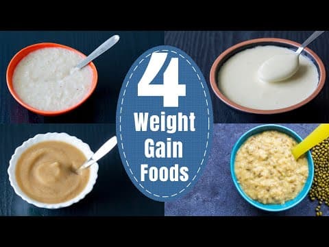 4 Weight Gain Baby Foods | Healthy Baby Foods for 6 to 24 Month | Homemade Baby Foods