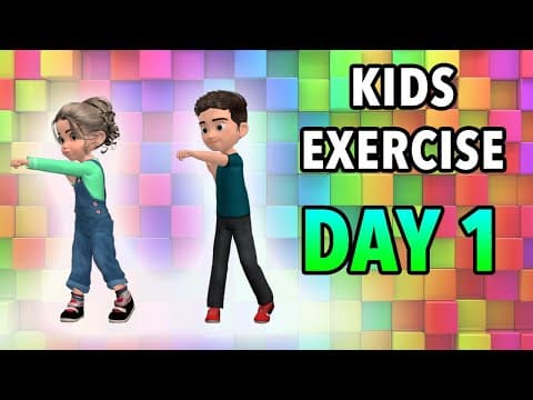 Kids daily exercise - day 1