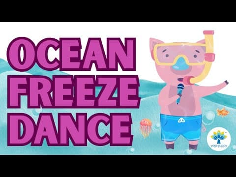 Ocean Yoga Freeze Dance | Action Song for Kids | Warm Up | Yoga Guppy by Rashmi Ramesh