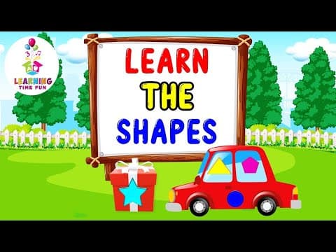 Learn the Shapes for Preschoolers (Watch the Car Open 2D Shapes)
