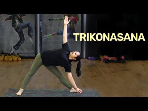 Trikonasana | How To Do Trikonasana | Benefits Of Trikonasana | Relieve Stress In Arms | Tree Pose
