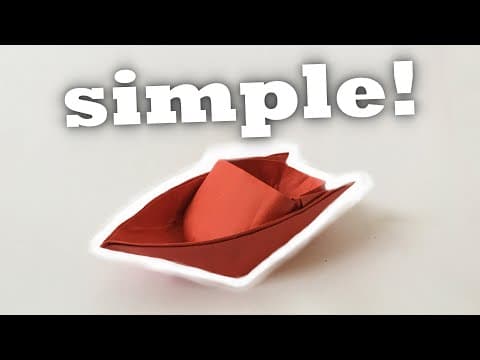 How to make a paper speed boat that actually floats