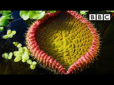 The giant water lily is VICIOUS! 😱 The Green Planet 🌱BBC