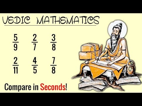 Fastest Way To Compare Fractions - Vedic Maths Tricks