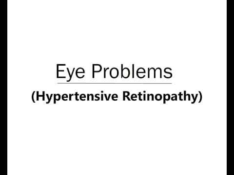 Eye Problems Hypertensive Retinopathy Animation Telugu Audio