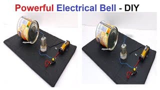 How to Make Big & Powerful Electric Bell Working Model For Science Project - DIY