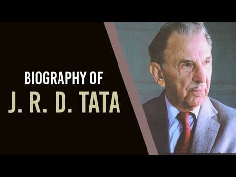 Biography of JRD Tata, Father of Industrial Revolution & Civil Aviation in India #BharatRatna