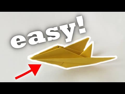 Easy paper jet aircrafthow to make a paper plane