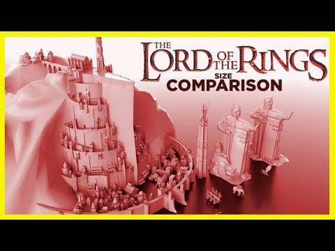  the lord of the rings - real scale in 3d