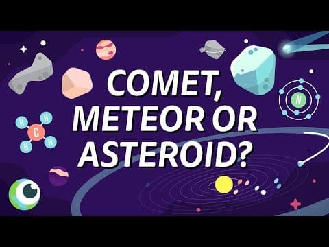 Comet vs Asteroid vs Meteor