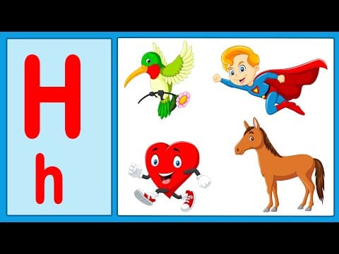 Phonics letter - phonics letter h - learning alphabet h - abc flashcards