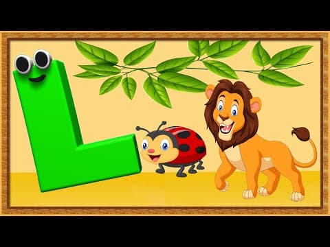 Words from letter l - kids learning videos - words start with letter l - kids vocabulary words