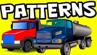 Learn PATTERNS for PRESCHOOLERS! - AB Patterns for Children with TRUCKS