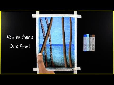 How to Draw a Deep Forest / Soft Pastel / Painting Technique / #296