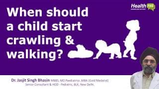 By when should a child start crawling and walking? By when is it too late and cause of worry?