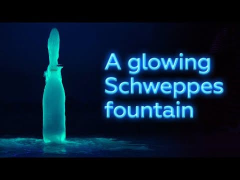 How to make a glowing tonic water fountain
