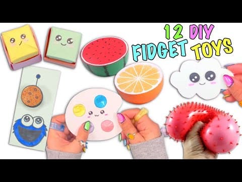 12 DIY SUPER FUNNY FIDGET IDEAS