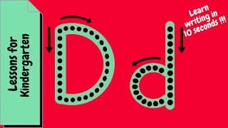 The letter D|Learn to write the alphabet|how to write The Letter D|Learn About The Alphabet