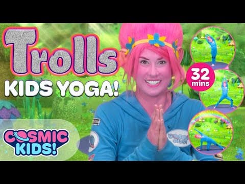 Trolls | A Cosmic Kids Yoga Adventure 🍄 Trolls Videos for Kids