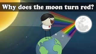 Lunar Eclipse - Why does the moon turn red aumsum kids science education Children