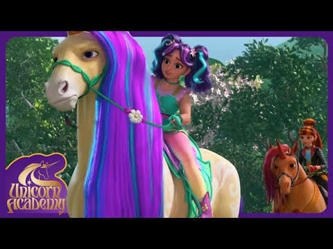 Unicorn Academy 🦄 | Leaf's Magic Finds a Hidden Door but What's Behind it? | Cartoons for Kids